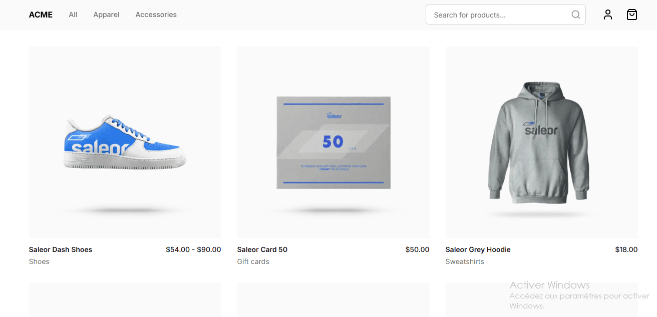 Saleor Storefront